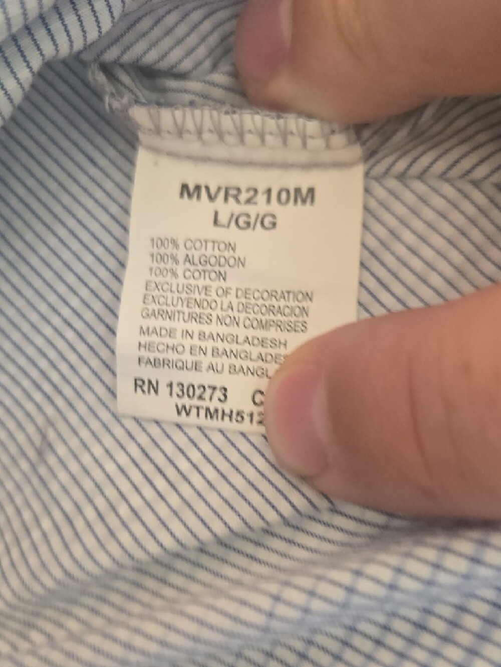 Wrangler Light Blue Check Button-Down Shirt with Dark Blue Accents - Picture 10 of 15